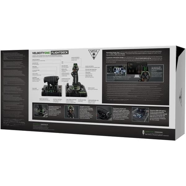 Premium HOTAS simuleringssystem - TURTLE BEACH - VelocityOne™ Flightdeck - Til PC Windows 10 og 11