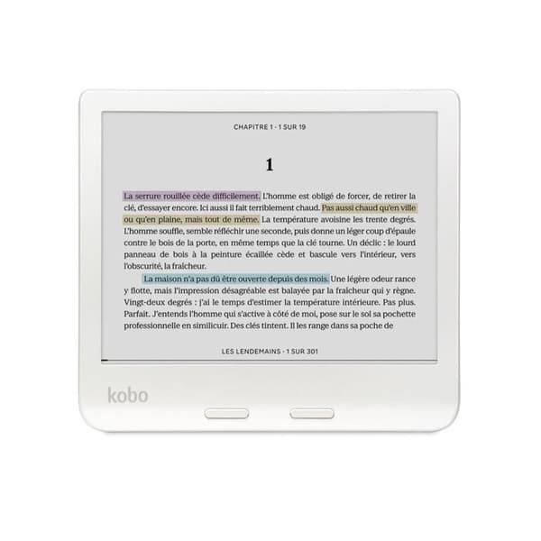 Kobo Libra Colour Hvid Læser Skærm farve