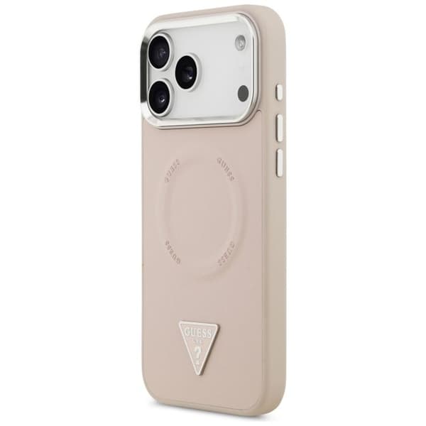Coque Guess Hardcase Triangle Logo MagSafe til iPhone 17 Pro - Pink