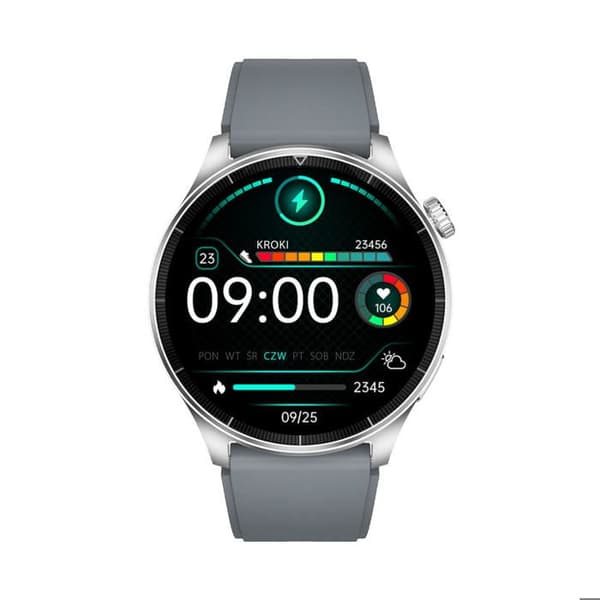 Smartklocka - FOREVER - Storlek 2 - Silver - Pekskärm - Rostfritt stål