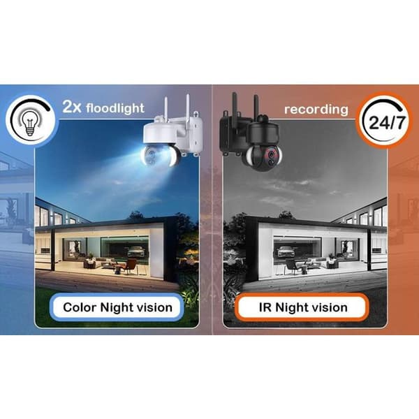 Kamera solär HD Viking HDs03 4G Vit
