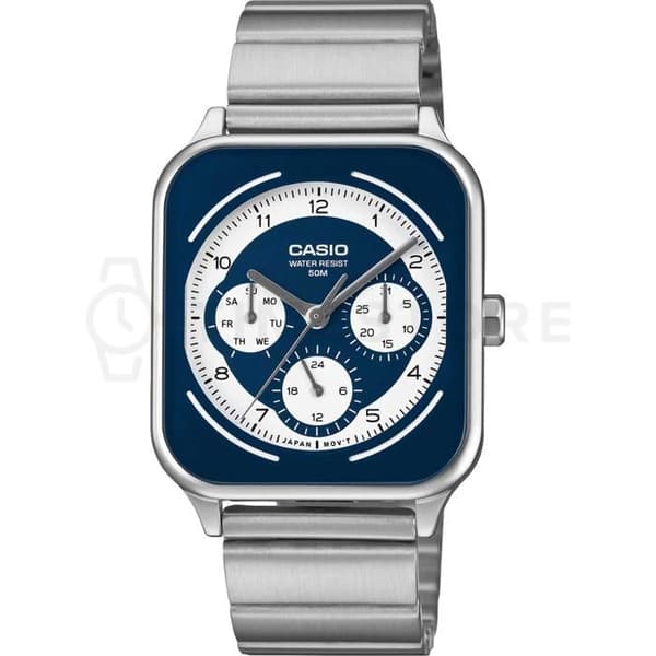 Casio MTP-M307D-2B Klocka för män Timeless 34 mm 5 ATM