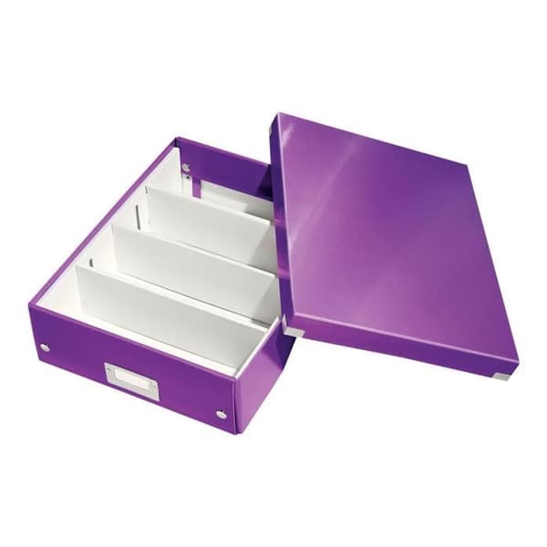 Leitz Click & Store WOW Medium - Arkivlåda - lila