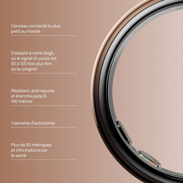 Oura Ring 5 - Djup Rosa - Storlek 6