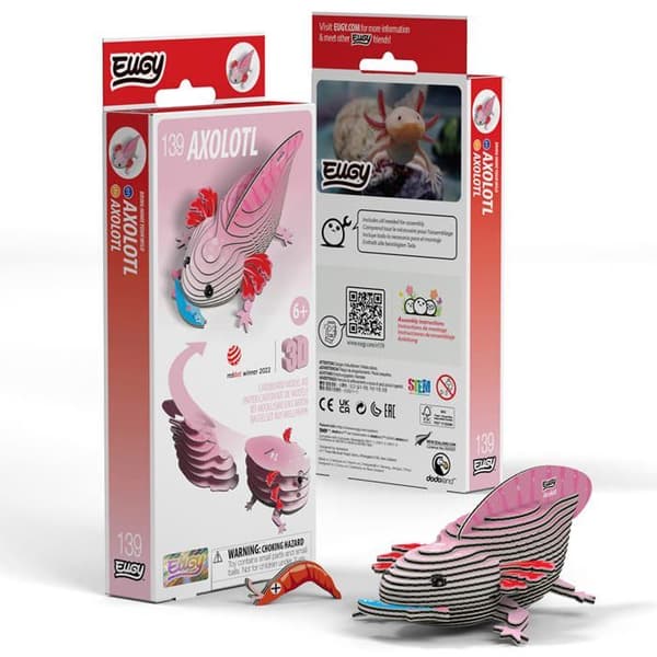 Maquettes - Eugy : 3D dyremodeller i pap Eugy - Multifarvet