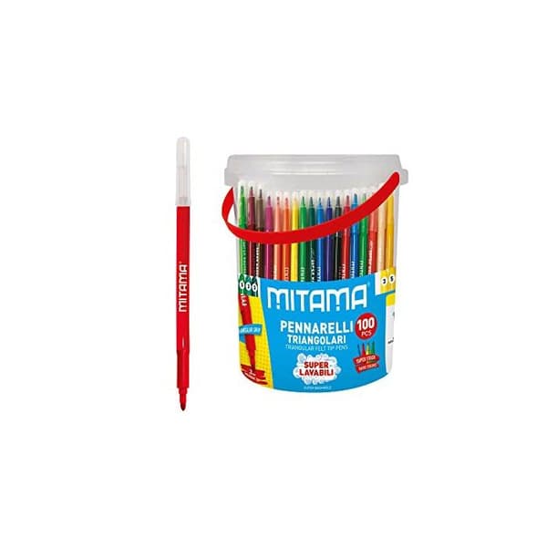 62876 - Maxi Gryde 100 Super Vaskbare Tuscher Spids 3 Mm - Assorterede Farver