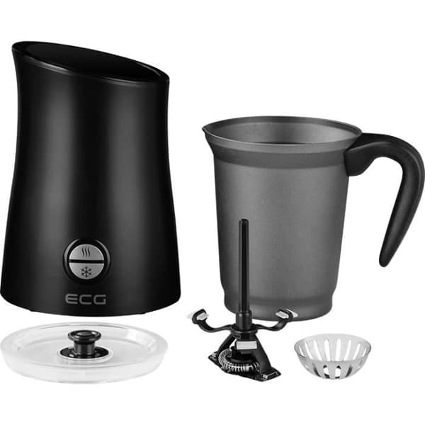 Mælkeskummer - ECG - NM 2255 - Sort - 300ml - 150ml - Max. temp. 65°C