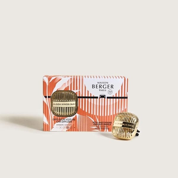 Maison Berger - Bil diffuser CANNELO + refill Pétillance Exquise