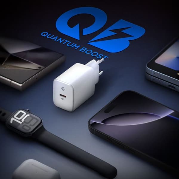 Laddare - SPIGEN - Essential (EE201EU) - 20W - Typ-C - GaN - Snabbladdning