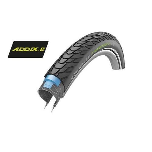 Pneu SCHWALBE MARATHON E-PLUS SMART - Voksen - Sort - Fritidscykel