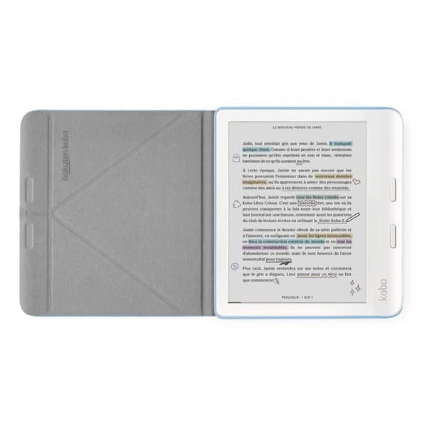 Accessoires til Kobo Læsehjælp Etui Sleepcover Libra Farve - Blå