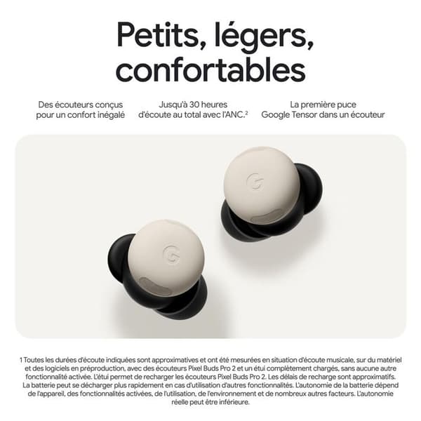 Google Pixel Buds Pro 2 Hörlurar Vita