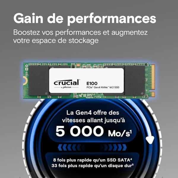 CRUCIAL E100 2TB PCIe M.2 *CT2