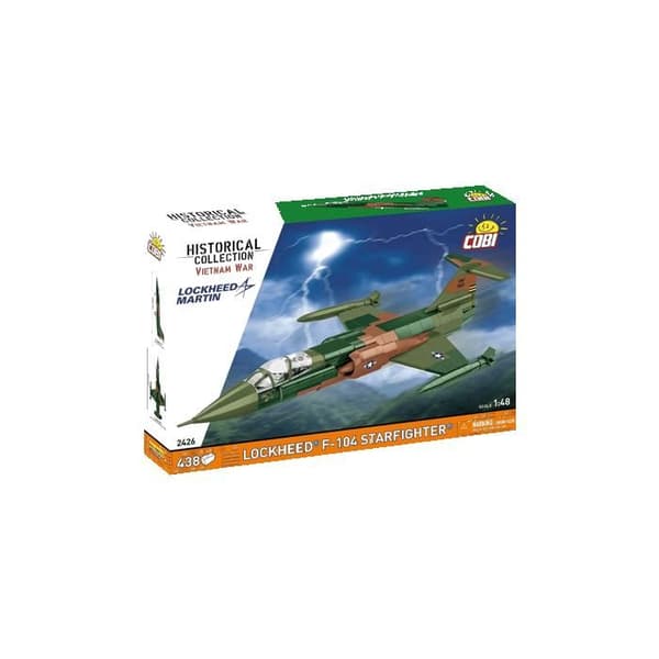 COBI 2426 - LOCKHEED F-104 STARFIGHTER - BYGGLEK - GRÖN
