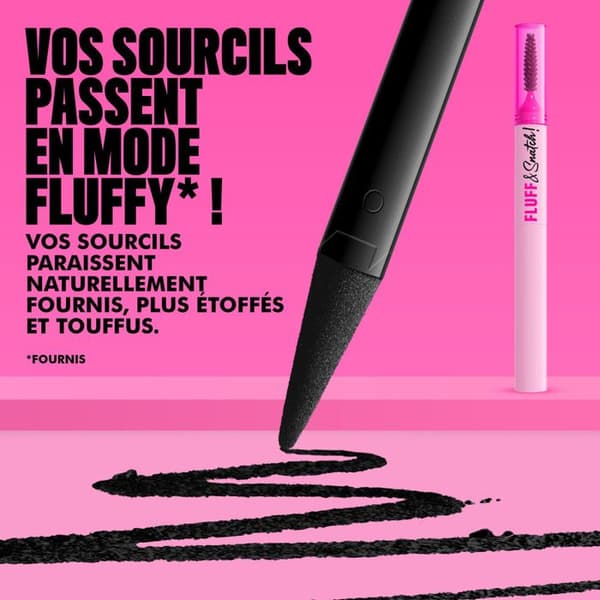 NYX Professional Makeup Fluff & Snatch Crayon Øjenbryn Præcision Pulver Effekt SORT