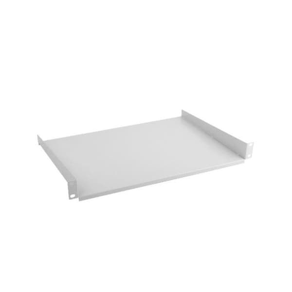 Rackhylde - Lanberg - RAL 7035 - 1U - 4-punkts frontmontering