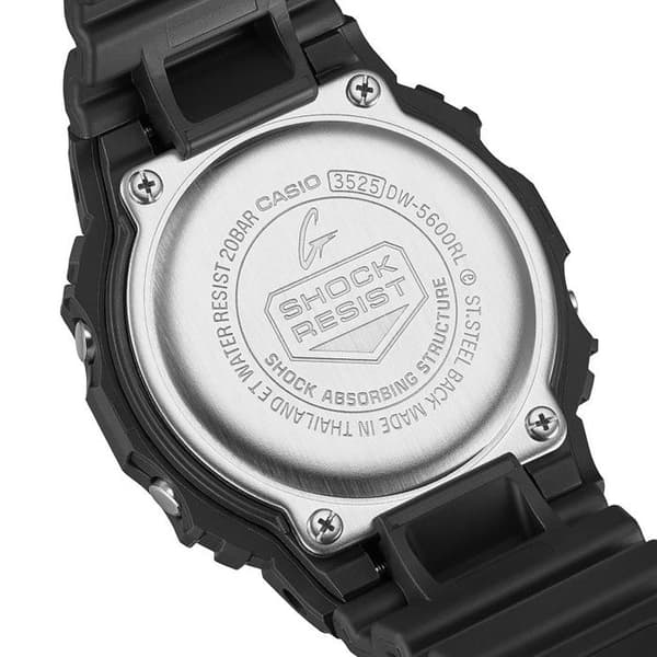 Ur - Casio - DW-5600RL-1ER - Sort Plastik - Vandafvisende 20 bar - Digital