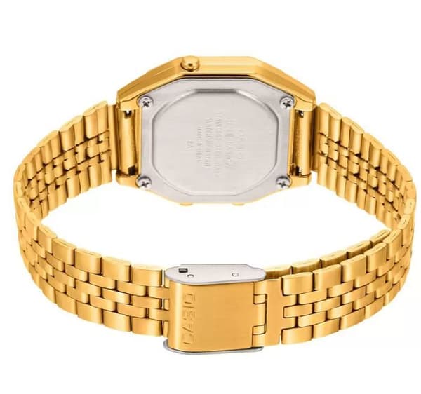 Ur - CASIO - LA-680WG-1B - Guld - Metal - Digital
