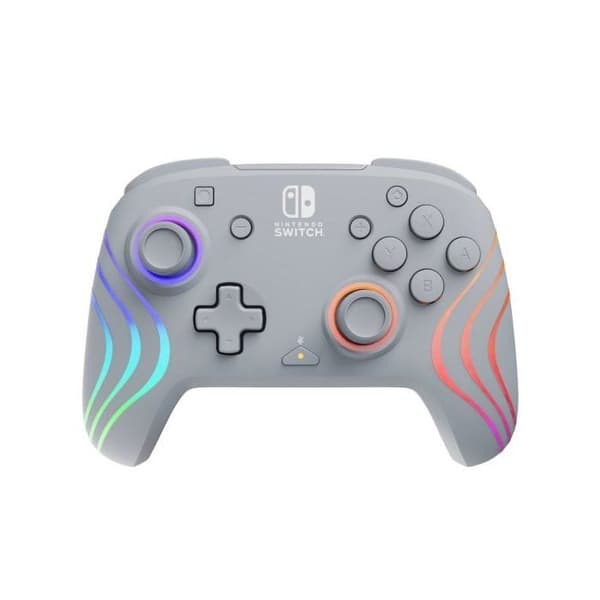 PDP Afterglow Wave kabelcontroller til Nintendo Switch Grå 8 zoner RGB