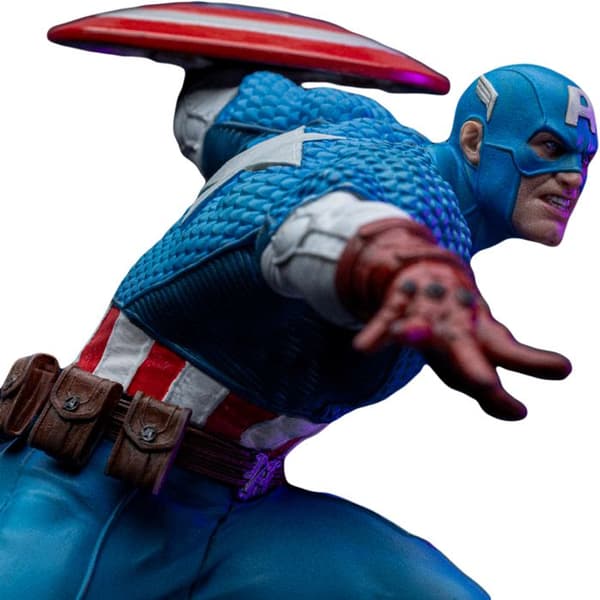 Statue - IRON STUDIOS - Captain America - Diorama Infinity Gauntlet - Resin - 1/10