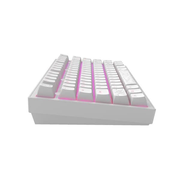 Mechanical keyboard - DARK PROJECT - ALU Terra Nostra - White - Durable PBT - Software customization