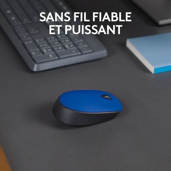Mus - Trådlös - Logitech - M171 - Blå - Ambidextrös