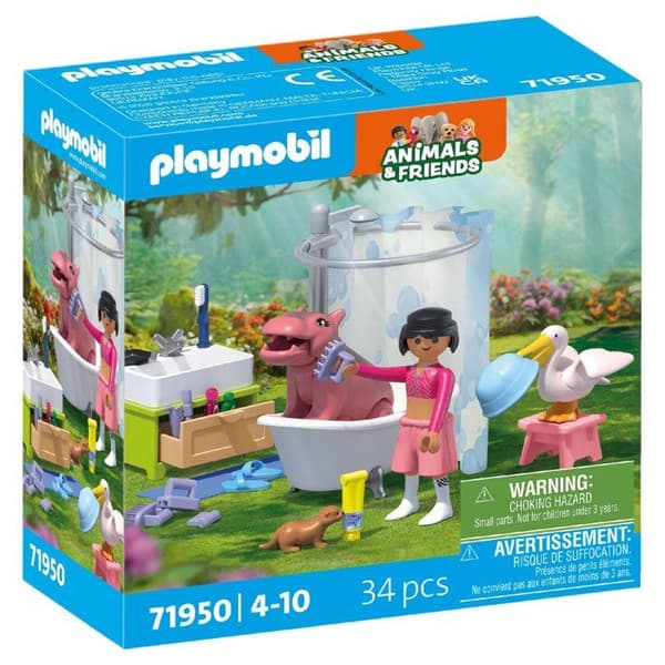 PLAYMOBIL 71950 Dyrenes badetid