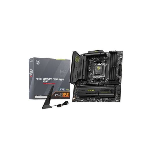 MSI MAG B850M MORTAR WIFI Moderkort Micro ATX Socket AM5 Chipset AMD B850