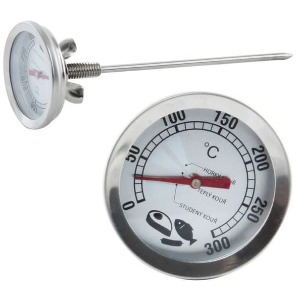 röktermometer i stål med 16 cm sond