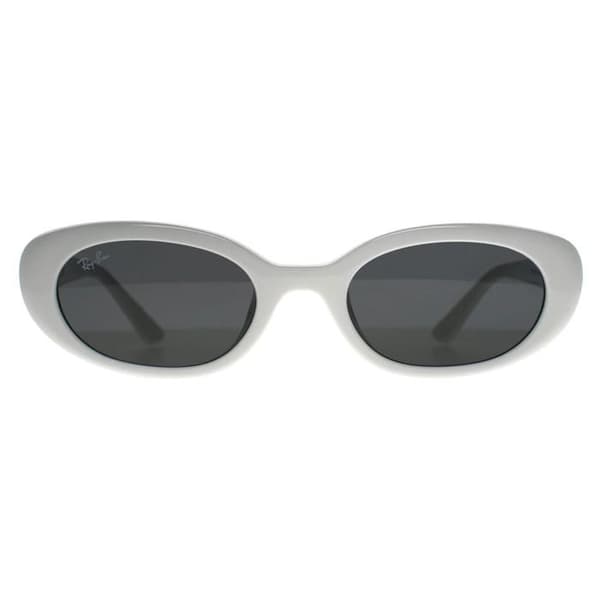 Ray-Ban RB4441D Bio Based 677287 polerad vit mörkgrå solglasögon