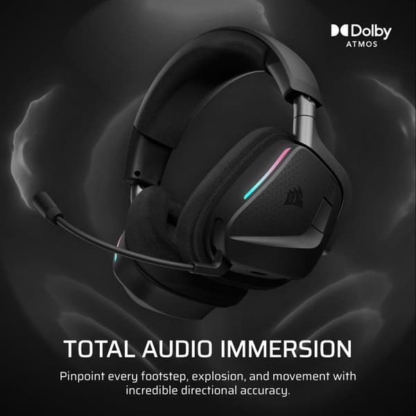 Gaming Headset - Corsair - VOID MAX WL v2 - Kolfiber Trådlös