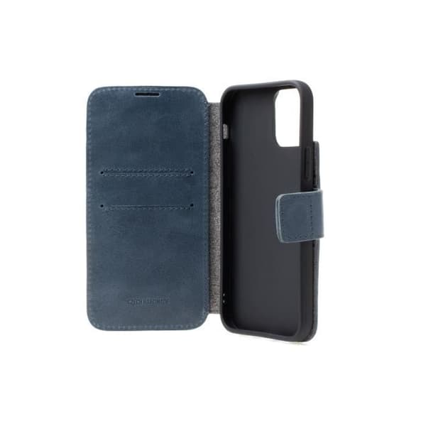 Läderfodral - FIXED - ProFit - iPhone 13 - Blå - Hårdskal