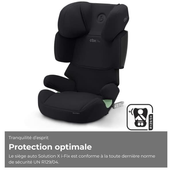 Auto stol Cbx by Cybex Solution X i-Fix 3 til 12 år - 15 til 50 kg - 100 til 150 cm - Sort