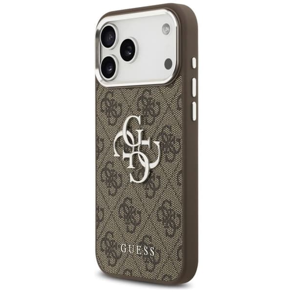 Coque Guess Hardcase Big 4G Logo Classic Logo til iPhone 17 Pro Max - Brun
