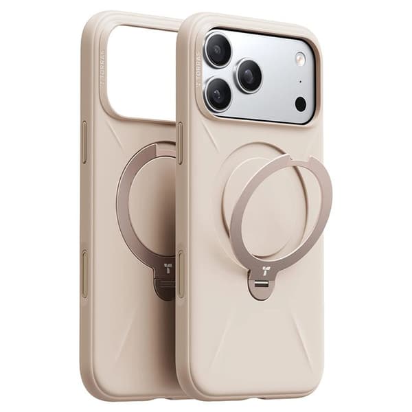 Coque Torras QPRO Silicone Series til iPhone 17 Pro - Dessert Gold
