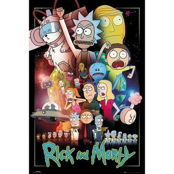 Maxi plakat Rick og Morty Krige