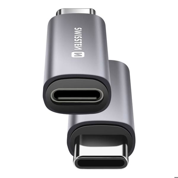 USB-C Han til Lightning Hun 3A Swissten Swissten Grå