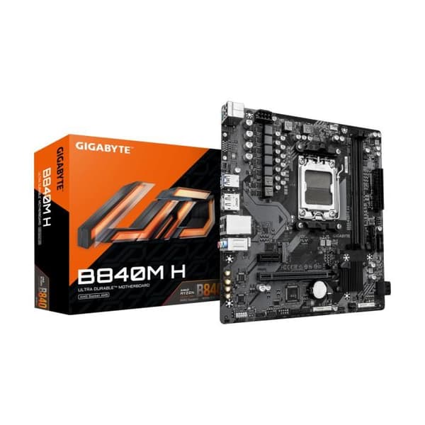 Bundkort - GIGABYTE - B840M H - AM5 - Micro ATX - Chipset B840