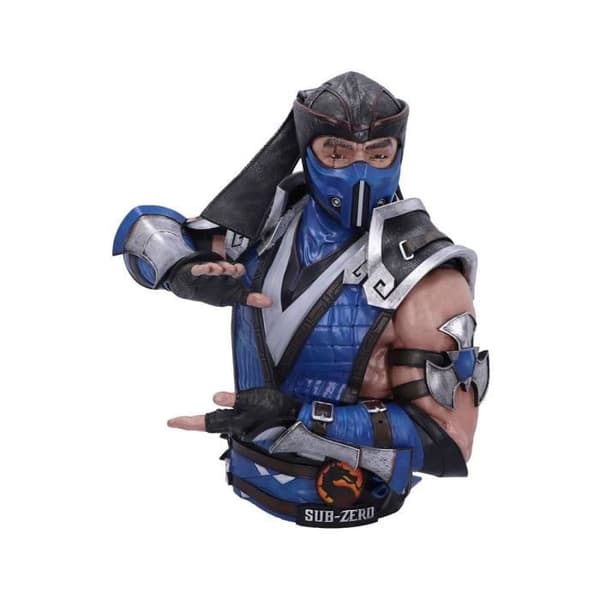 Figurin - NEMESIS NOW - Sub-Zero byst 30 cm - Vit och Blå - Vuxen