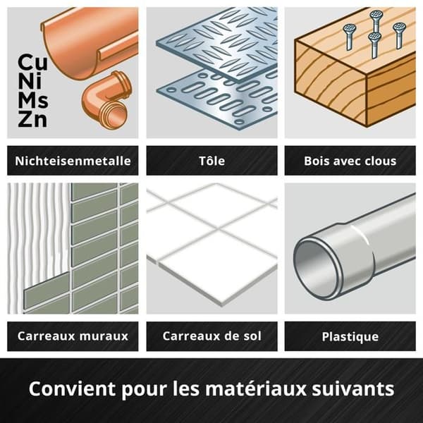 Einhell Sæt med 6 universelle tilbehør til multifunktionelle værktøjer til træ, metal, plastik og fliser