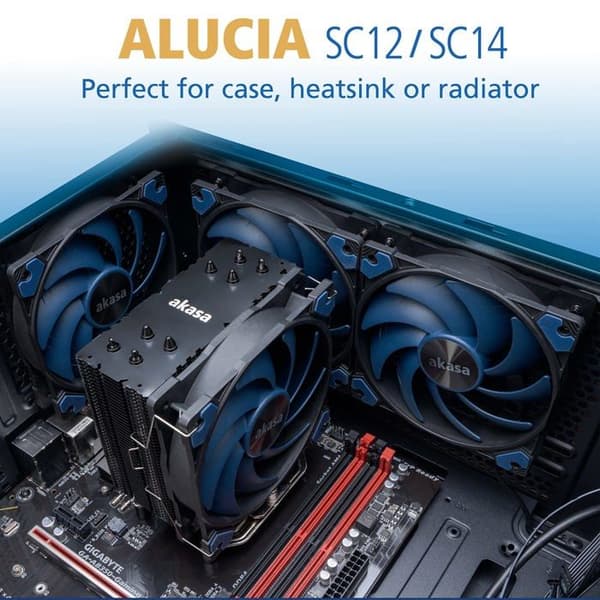 Ventilator - AKASA - Alucia SC - 140mm - Hvid - 80 dB
