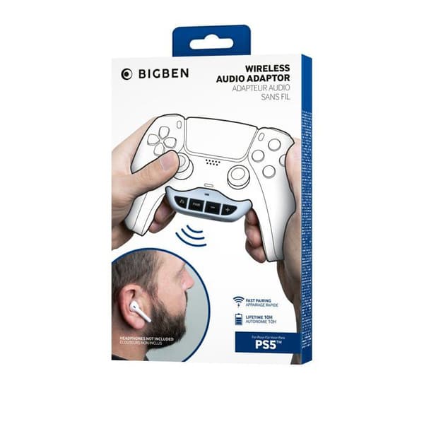Bluetooth-adapter - NACON - PS5 - Trådlös - Vit - 10h batteritid