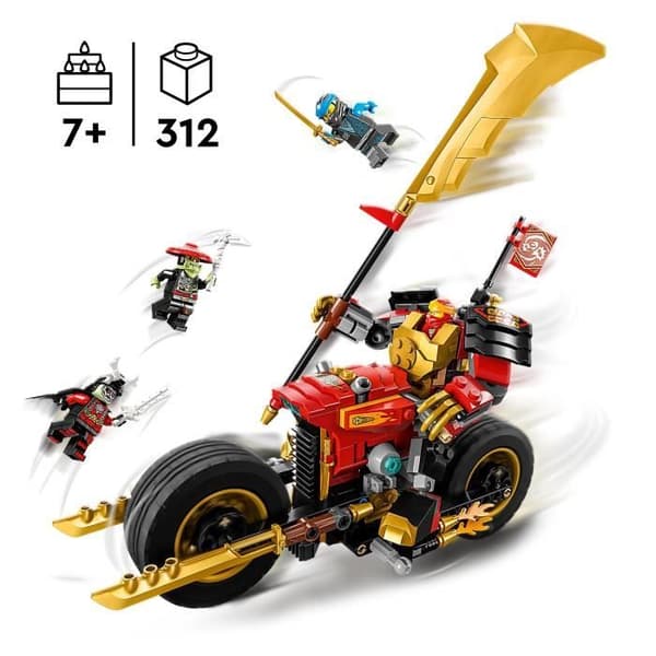 LEGO® NINJAGO 71783 Kais robotmotorcykel – Evolution, Ninja Legetøj, Robotfigur