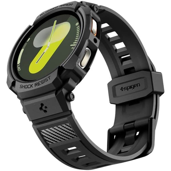 Urecover - SPIGEN - Rugged Armor Pro - Samsung Galaxy Watch 8 40mm - Mat sort - Robust beskyttelse