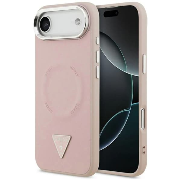 Coque Guess Hardcase Triangle Logo MagSafe til iPhone Air - Pink