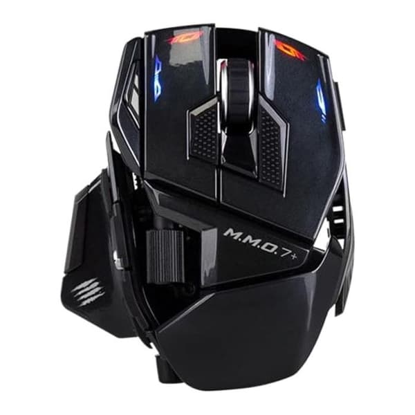 M.M.O. 7+ Gaming Mus med Kablet og Trådløs - 21 Programmerbare Indgange + 5D Knap + Shift Mode x2 + 5 Profiler + Sensor