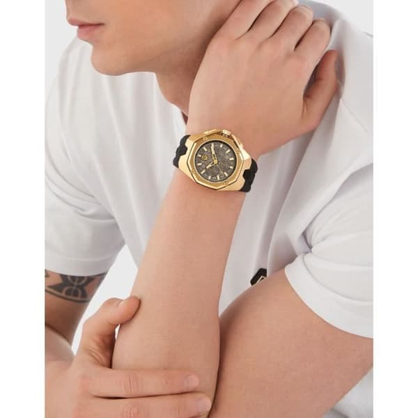 Herreur Philipp Plein - PWTBA0423 i Sort Silikone
