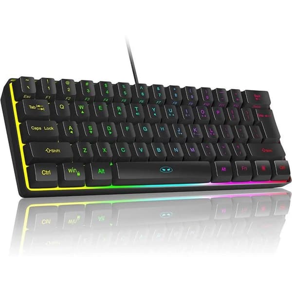 Mini Gaming Tastatur 61 Taster Baggrundsbelyst Magegee