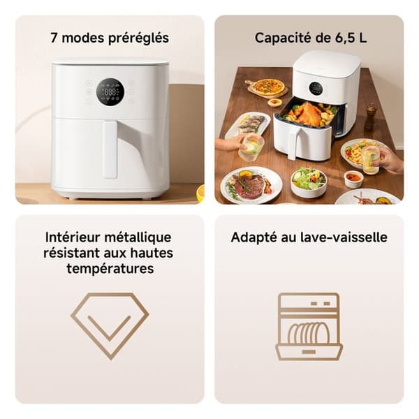Xiaomi Luftfritös 6,5L 1800W med Touchkontroll och 12 Program