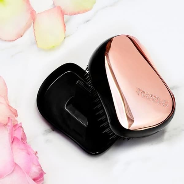 Tangle Teezer - Compact Styler - Guld - Svart (Krom) - Ergonomisk